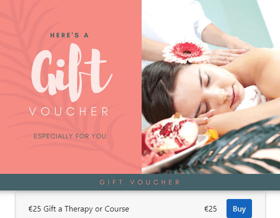 Easy to purchase Vouchers – Give the gift of Therapy to your friends and loved ones